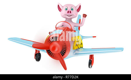 Ferkel im Flugzeug 2019 Stockfoto