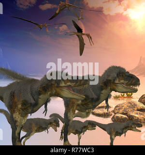 Daspletosaurus Dinosaurier Stockfoto