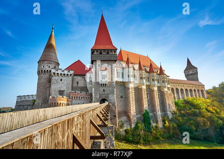 Corvin Burg Hunedoara, Siebenbürgen, Rumänien Stockfoto