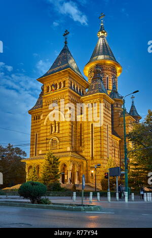 Orthodoxe Kathedrale, Siegesplatz, Timisoara, Rumänien Stockfoto