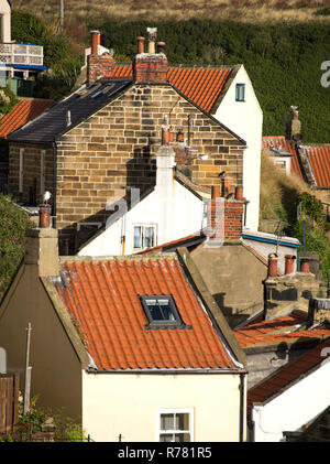 Dorf Staithes an der Küste von North Yorkshire Stockfoto