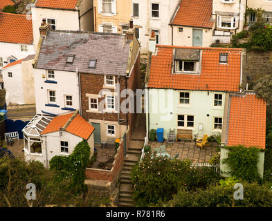 Dorf Staithes an der Küste von North Yorkshire Stockfoto