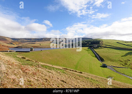 Blick über Kinder Behälter in Richtung Kinder Scout, Chshire, England. Stockfoto