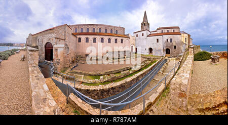 Euphrasius Basilika in Porec Artefakte und Euphrasius-basilika anzeigen Stockfoto