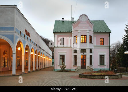 Jozef Dietl Square in Iwonicz-Zdroj. Polen Stockfoto