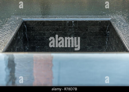 9/11 Memorial Park, Luftbild in Manhattan, New York City, USA Stockfoto