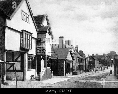 Stafford Street, Market Drayton Stockfoto