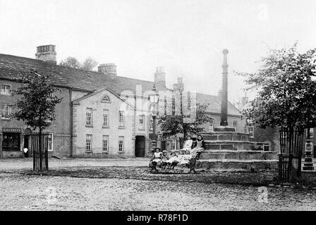 Market Cross, Masham Stockfoto