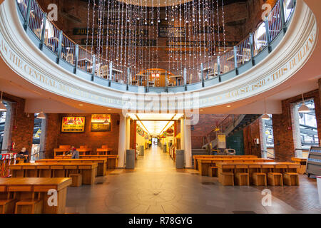 Quincy Market, Boston, Massachusetts, Vereinigte Staaten von Amerika. Stockfoto