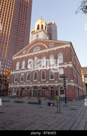 Faneuil Hall, Boston, Massachusetts, Vereinigte Staaten von Amerika. Stockfoto