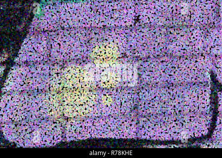 Abstrakte Farbe Textur. Acryl Blau und Lila Farbe Hintergrund Stockfoto