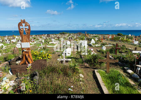 Friedhof Hanga Roa, Osterinsel, Chile Stockfoto