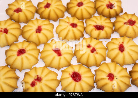 Shortbread Cookies kurabye pulverisierte vorhanden Saison Slice Stockfoto