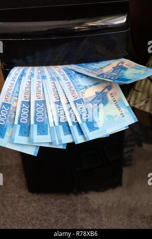 Computer-System-Einheit auf einem weißen Hintergrund Stockfoto