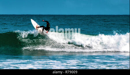 Surfen in Venice Beach, Los Angeles, Kalifornien Stockfoto