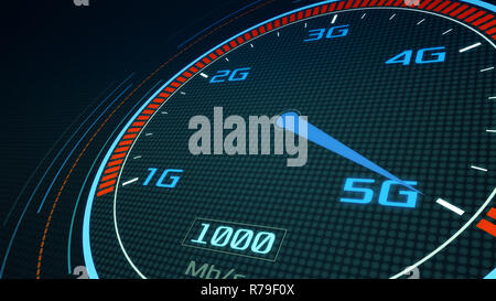 5G Mobile netzwerk konzept Stockfoto