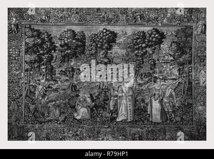 Game Park mit Sehr geehrte Damen und Herren, und Jäger Stockfoto