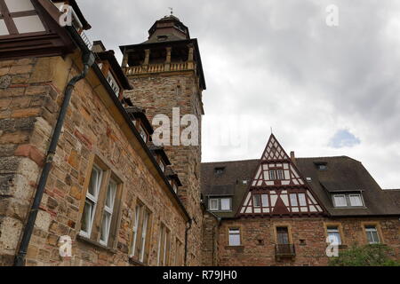 Das Schloss von wommen in Hessen Stockfoto