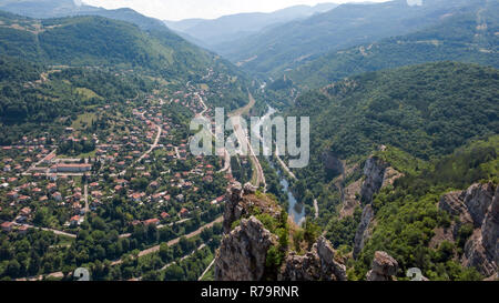 Fantastische Landschaft mit Iskar Schlucht, Balkan, Bulgarien Stockfoto