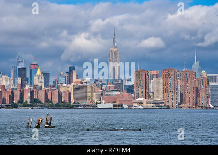 Foto der Panoramablick auf die Stadt New York Stockfoto