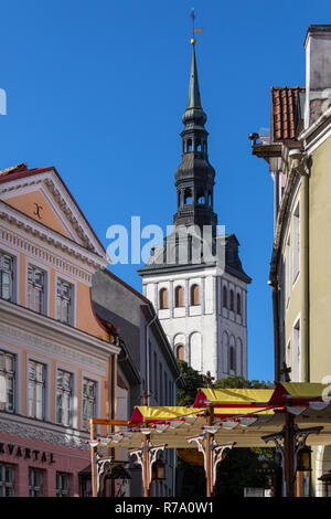 St. Nikolaus Kirche Niguliste Kirik in der Altstadt der Stadt Tallinn in Estland. Stockfoto