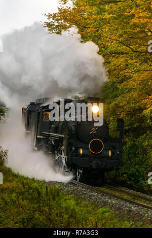 Dampflokomotive Fukushima Japan Stockfoto