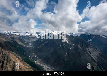 Moraine Glacier View in Wrangell - st. Elias National Park, Alaska Stockfoto