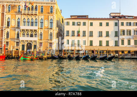 Ca'Giustinian Palast von Venedig in den Grand Canal Stockfoto