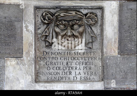 Denontie Sezernieren im Dogenpalast in Venedig Stockfoto