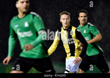 Arnheim, 08-12-2018, Papendal, Saison 2018 / 2019, Niederländische Tweede Divisie, Jong Vitesse Spieler Lars 10 Teije während des Spiels Jong Vitesse - Scheveningen 2-1 Stockfoto