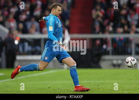 München, Deutschland. 8. Dezember 2018. 1.FC Nvºrnberg, Torwart Manuel Neuer, FC Bayern München, München, Muenchen, Single Action | Verwendung der weltweiten Kredit: dpa Picture alliance/Alamy leben Nachrichten Stockfoto