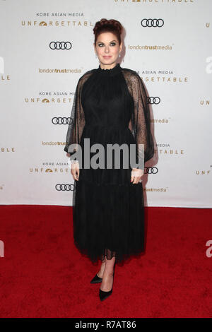 Kalifornien, USA, 8. Dez, 2018. Debra Messing am 17. jährlichen Kore's Asiatische Medien unvergesslichen Gala im Beverly Hilton am 8. Dezember 2018 in Beverly Hills, Kalifornien. Credit: Faye Sadou/Medien Punch/Alamy leben Nachrichten Stockfoto