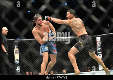 Ontario, Kanada. 9. Dez 2018. Federgewicht BRIAN ORTEGA gegen MAX HOLLOWAY bei UFC 231 bei der Scotiabank Mitte in Toronto, 08. Dezember 2018. Quelle: Igor Vidyashev/ZUMA Draht/Alamy leben Nachrichten Stockfoto