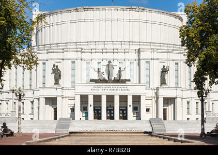 Die nationalen Theater für Oper und Ballett von Belarus in Minsk. 1933 eröffnet Stockfoto
