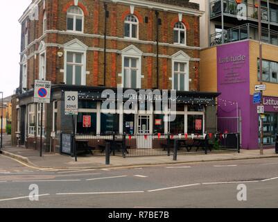 Deptford, London, Großbritannien - 13 August, 2018: Der lokale öffentliche Haus genannt Der Herzog Stockfoto