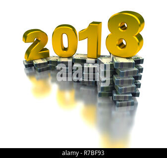 Wächst die Südafrikanische Wirtschaft 2018 Stockfoto