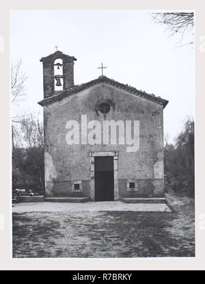 Latium Frosinone Veroli Madonna Degli Angeli, das ist mein Italien, die italienische Land der visuellen Geschichte, die meisten Zimmer bieten einen Blick auf das ländliche Kirche des Inneren Fresken Maria Salome, S. Mauro, S. Biagio, S. Demetrio, die Madonna Lactans und dem Ewigen Vater. Stockfoto