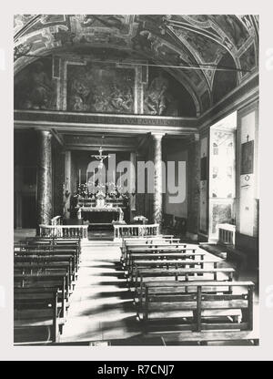 Lazio Roma Rom Scala Santa, das ist mein Italien, die italienische Land der Geschichte, mittelalterliche Architektur, architektonische Skulptur, Skulpturen, Malerei, Fresko. Lage in der Nähe von San Giovanni in Laterno ist es auch als ancta Sanctorum" bekannt. Treppe wurde von der Heiligen Helena, der Mutter Konstantins in Rom durchgeführt. 28 Schritte, die von Pilgern auf ihren Knien geklettert sind. Stockfoto