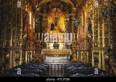 Rio de Janeiro, Brasilien - 10. Oktober 2018: Das Mosteiro de São Bento (St. Benedikt Kloster) im Centro in Rio de Janeiro. Stockfoto