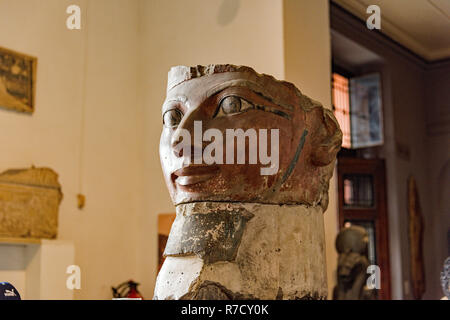 Skulptur im Museum von Antiquitäten, Kairo, Ägypten Stockfoto