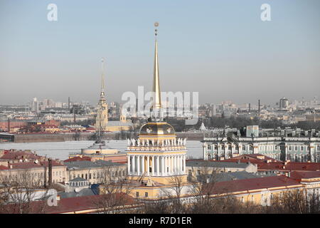 St. Petersburg, Russland, 17. Februar 2015 airview Admiralty Stockfoto