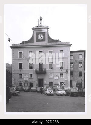 Latium Viterbo Orte Municipio, das ist mein Italien, die italienische Land der Geschichte, Post-mittelalterliche Architektur Stockfoto