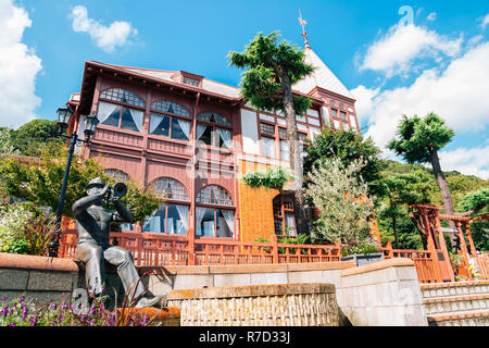 Kobe, Japan - Oktober 1, 2018: Kitano Ijinkan Ausländer house street Stockfoto