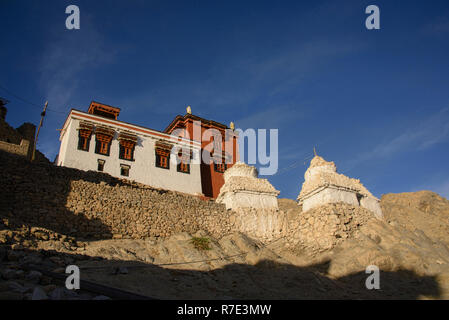 Namgyal Tsemo Kloster in schönes Licht, Leh, Ladakh, Indien Stockfoto