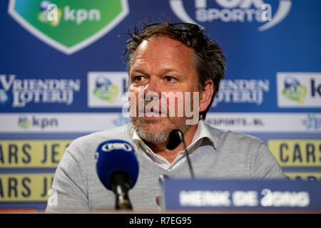 Den Haag - ADO-Graafschap, Fußball, Saison 2018/2019, Eredivisie, Autos Jeans Stadion, 09-12-2018, Graafschap Trainer Trainer Henk de Jong Stockfoto