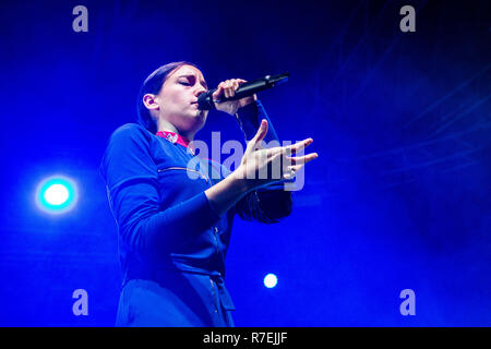 Main, Italien. 8. Dez 2018. Jain Live at Fabrique © Roberto Finizio / alamy Leben Nachrichten Stockfoto