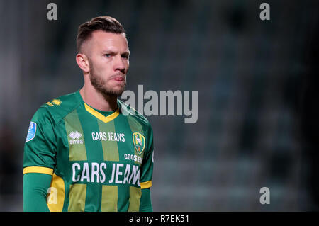 Den Haag - ADO-Graafschap, Fußball, Saison 2018/2019, Eredivisie, Autos Jeans Stadium, 08-12-2018, Folge 0-0, John goossens enttäuscht Stockfoto