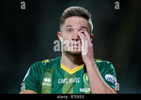 Den Haag - ADO-Graafschap, Fußball, Saison 2018/2019, Eredivisie, Autos Jeans Stadium, 08-12-2018, Folge 0-0, Aaron Meijers enttäuscht Stockfoto