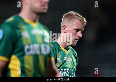 Den Haag - ADO-Graafschap, Fußball, Saison 2018/2019, Eredivisie, Autos Jeans Stadium, 08-12-2018, Folge 0-0, Lex Tauchgänge enttäuscht Stockfoto