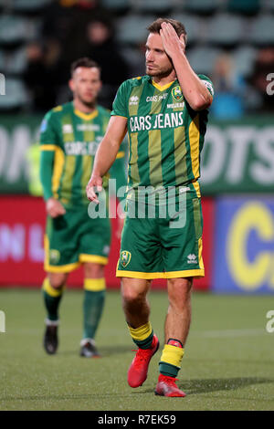 Den Haag - ADO-Graafschap, Fußball, Saison 2018/2019, Eredivisie, Autos Jeans Stadium, 08-12-2018, Folge 0-0, Aaron Meijers enttäuscht Stockfoto